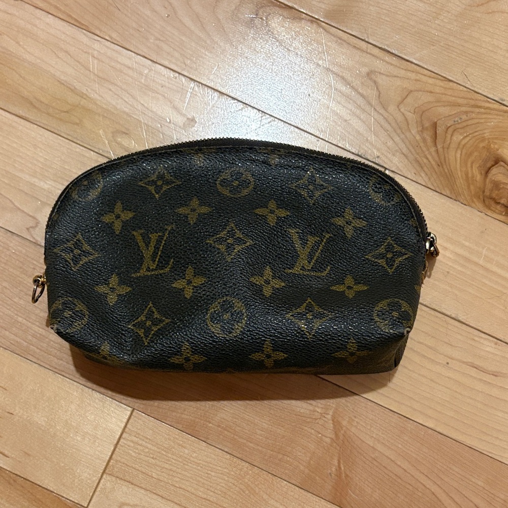 Louis Vuitton Brown and Gold Monogram Clutch
